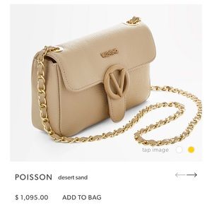 Valentino Poisson Desert Sand Satchel